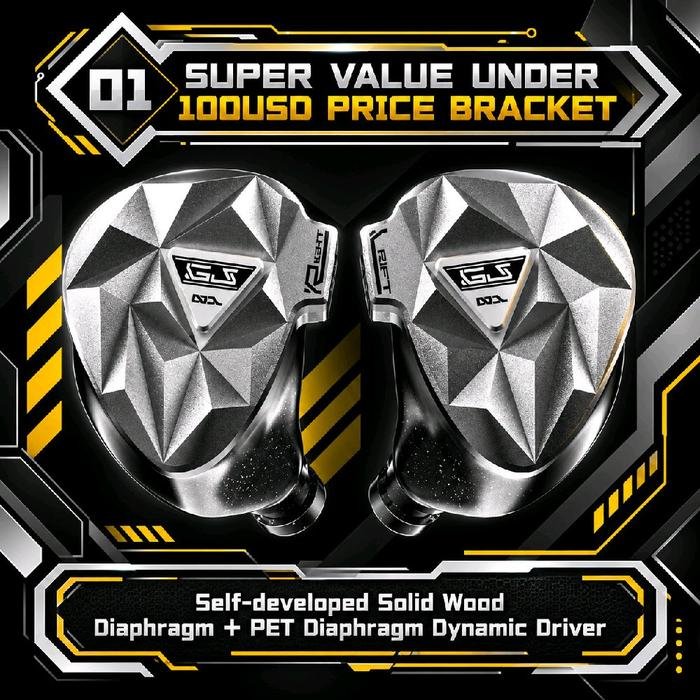 Tangzu Harmonic Empire HE GuoJia / Guo Jia 10mm Dual Dynamic Driver In-Ear Monitor Earphones / IEM Original