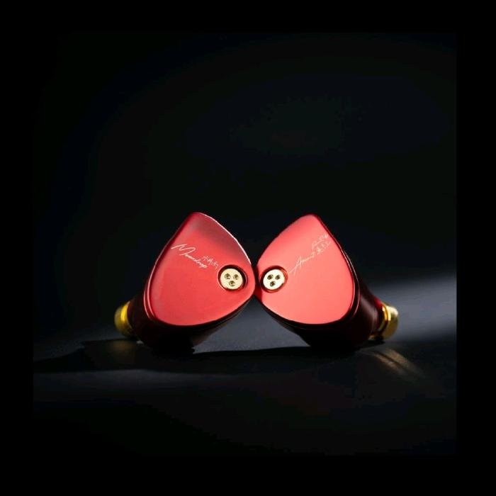 Moondrop Aria 2 / Aria2 / Aria II Ceramic Dome Composite Diaphragm In Ear Monitor Earphones Vibrant Red Edition / IEM Original