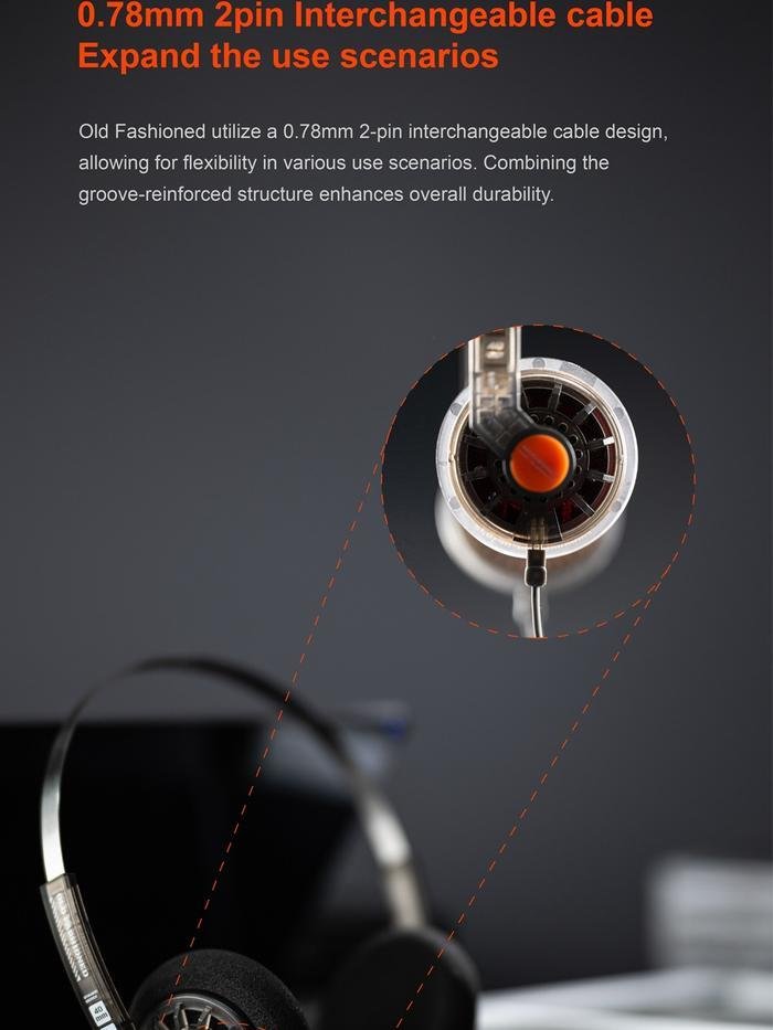 Moondrop Old Fashioned 40mm Large Dynamic Driver Open-Back Headphone Original