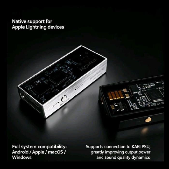KAEI KD01-PRO / KD01PRO / KD01 PRO / KD 01 PRO with Single ESS 9039SPRO Chip DONGLE DAC AMP (PSU Connectable for Enhanced Power) Original