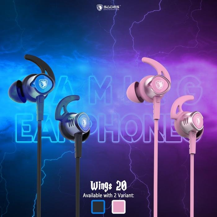 Sades Wings 20 / Wings20 SA 606 Immersive Game Gaming Earphones Original