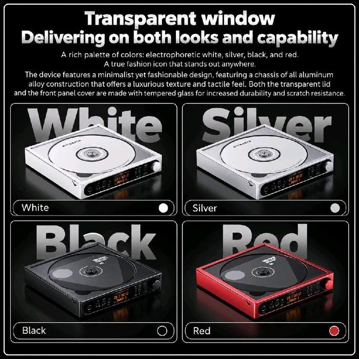 Fiio DM15 / DM 15 (AKM) Portable Stereo CD Player with Dual AK44935 DACs / CD Player Original