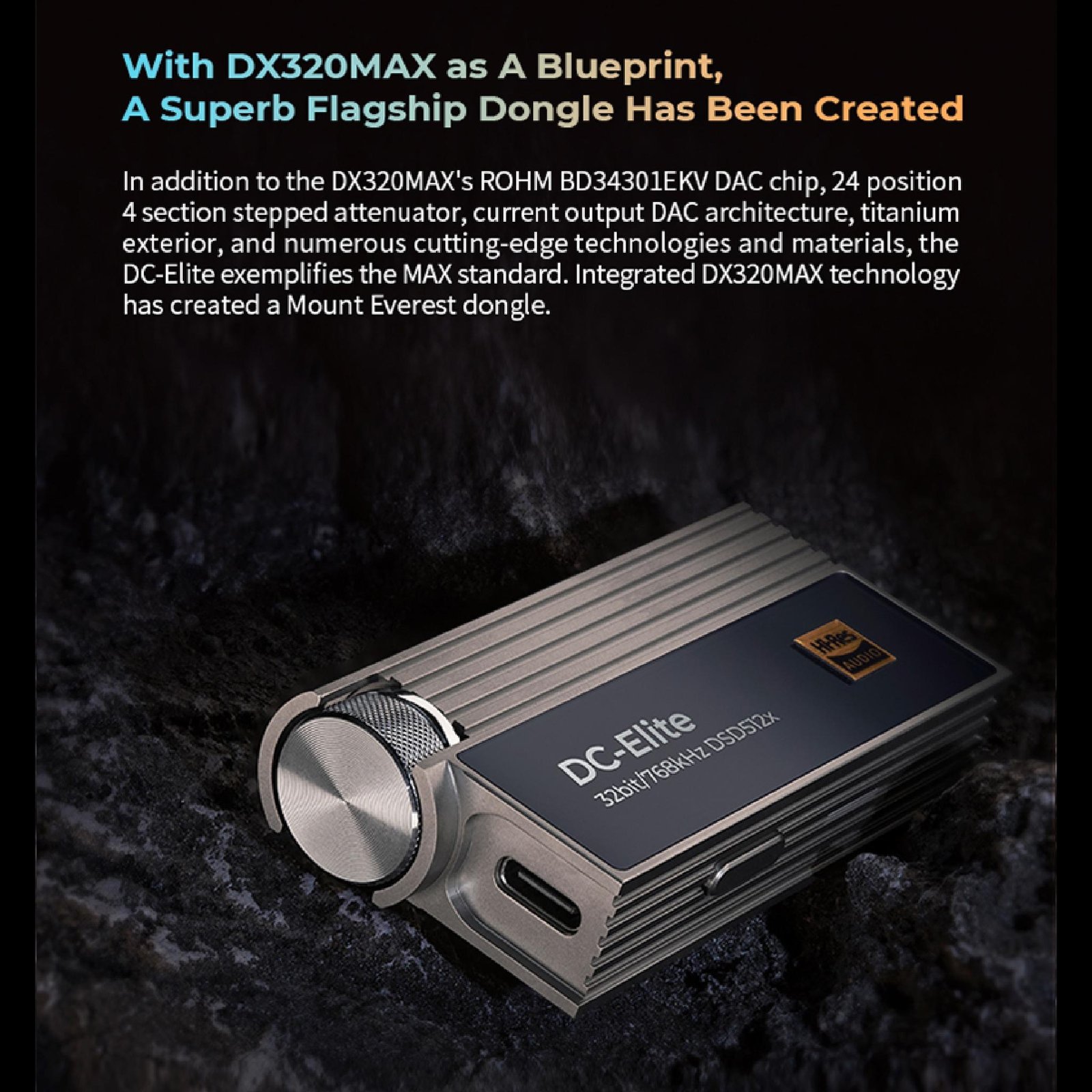 iBasso DC Elite /DCElite Flagship Dongle Miniaturized DX320MAX DAC Amp Original