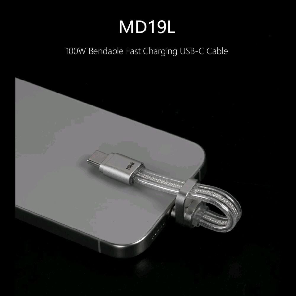 DDHIFI MD19L / MD19 L / MD 19L / MD 19 L 100W Bendable Fast Charging USB-C Cable Original