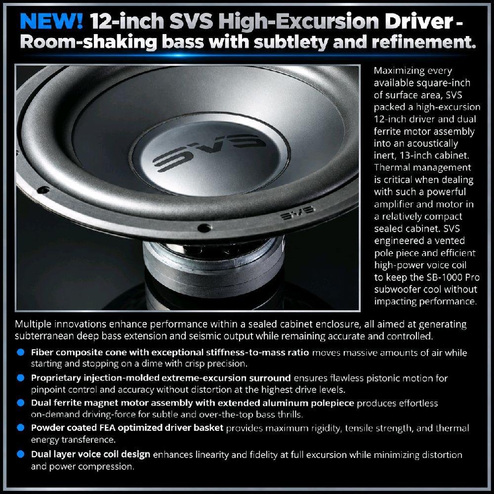 SVS SB 1000 Pro / SB-1000 Pro / SB1000 Pro / SB1000Pro Subwoofer Original