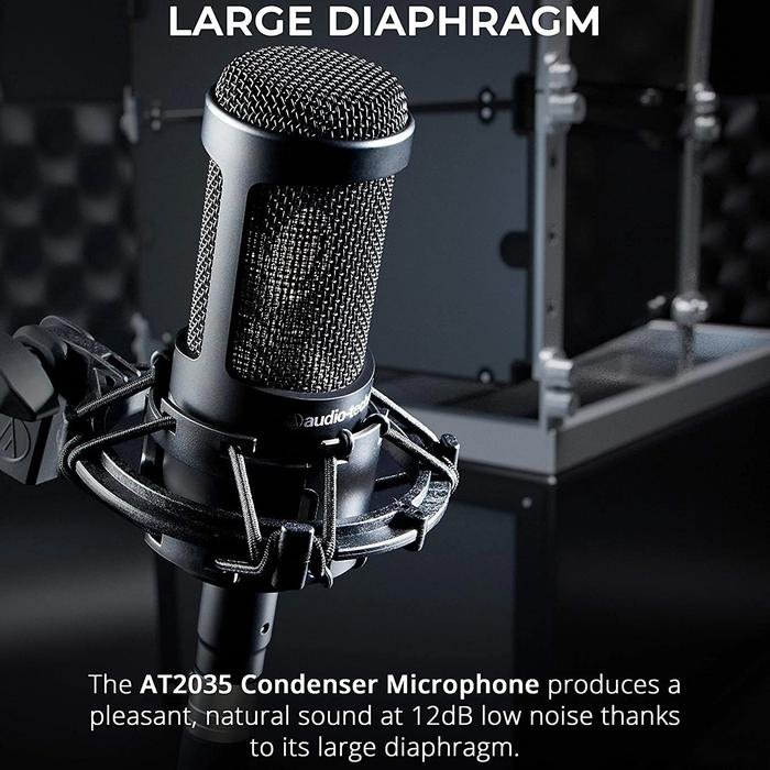 Audio Technica AT2035 / AT 2035 Cardioid Condenser Microphone Original