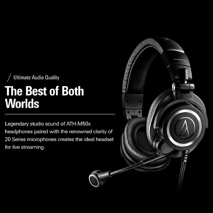 Audio Technica ATH M50xSTS / M50X STS XLR / USB Streaming Headset Original
