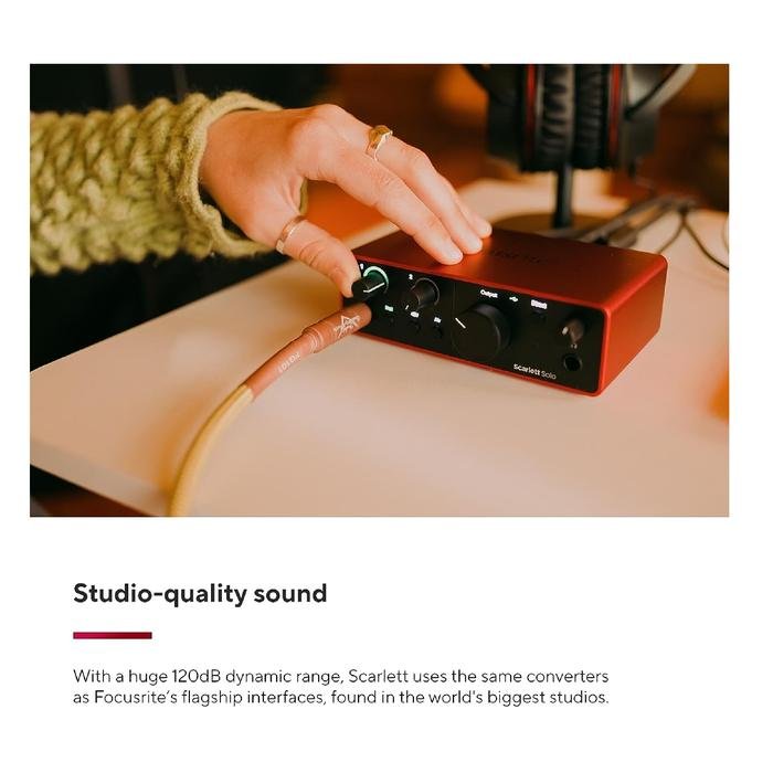 Focusrite Scarlett Solo 4th Gen / Gen 4 USB Audio Interface /Soundcard Original