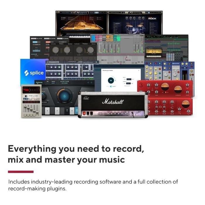 Focusrite Scarlett 2i2 Studio 4th / Gen 4 USB Audio Interface / Soundcard Original