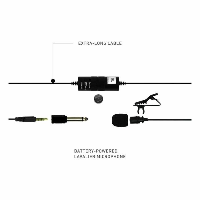 JBL CSLM20B / CSLM 20B Battery Powered Lavalier Microphone Original Mikrofon Original