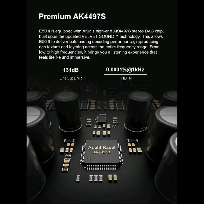 TOPPING E50 II / E50II / E 50 II / E 50II Hi-Res Audio Desktop DAC with AK4497S DAC Original