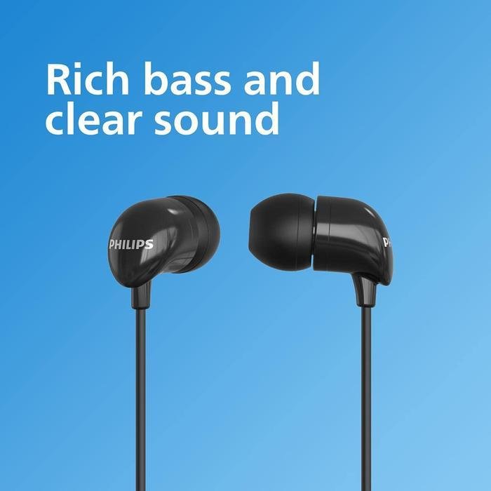 Philips TAE1126BK TAE1126 TAE 1126 BK In ear Wired Headphones with Mic Original