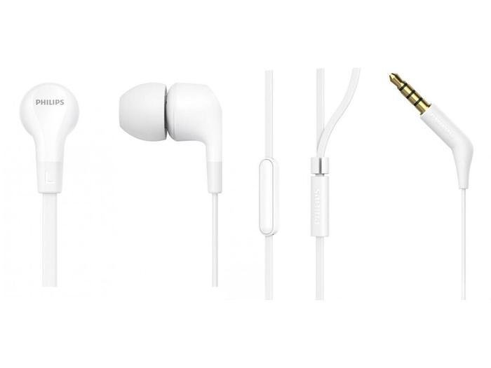 Philips TAE1105 In-Ear Wired Headphones Earphone Bass Earbud Rubber Earphones Original