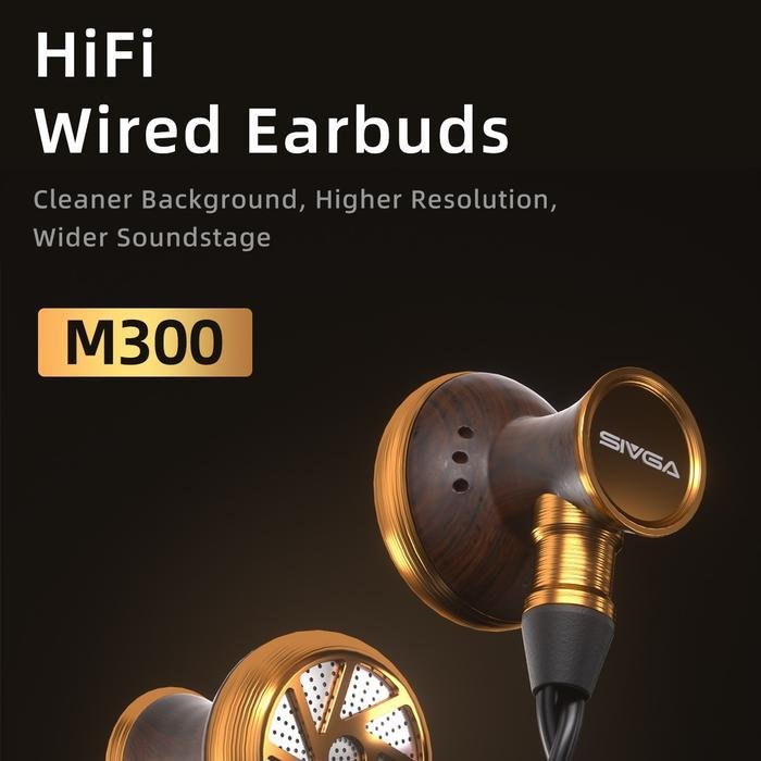 SIVGA M300 dynamic driver HiFi Wired Earbuds Earphone Headset Original