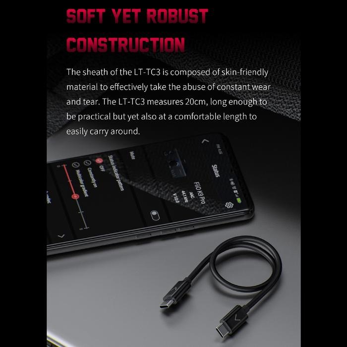 Fiio LT-TC3 / LT TC 3 / LTTC3 Type-C to Type-C Charging / Data Cable Original