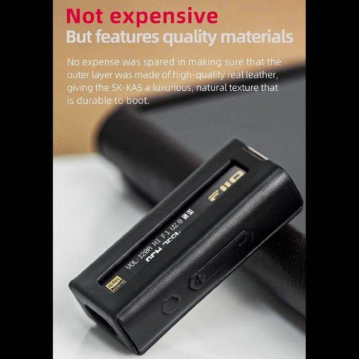 FiiO SK-KA5 / SK KA5 / SK KA 5 Protective Genuine Leather Case For KA5 Original