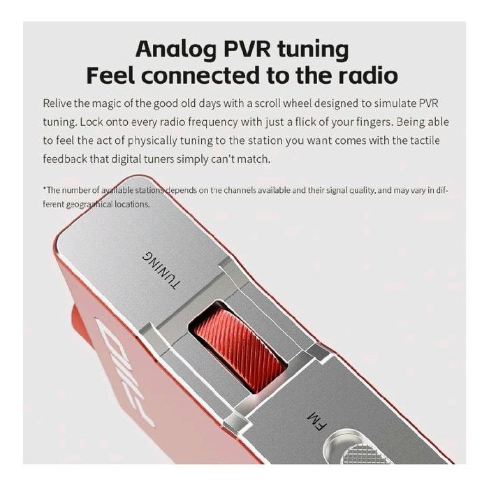 Fiio RR11 / RR-11 / RR 11 Portable Hi-Res Stereo FM Radio with Analog PVR Tuning Bass Radio Player Original