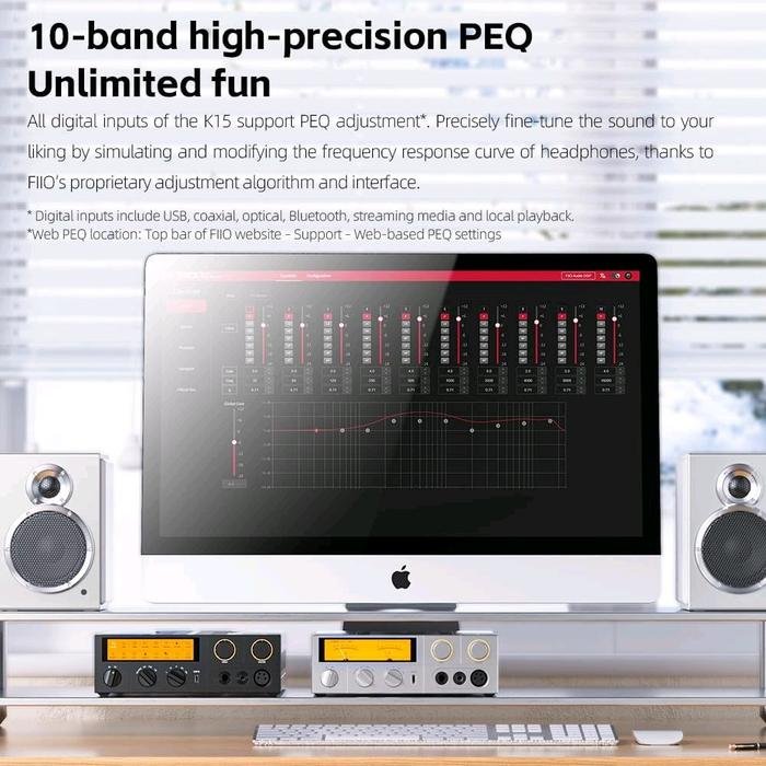 Fiio K15 / K-15 / K 15 Desktop DAC and Headphone Amplifier / DAC AMP Original