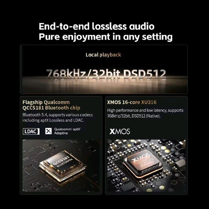 FiiO M27 / M 27 / M-27 Flagship Hi-Res Music Player with Dual ES9039SPRO DAC Digital Audio Player / DAP Original