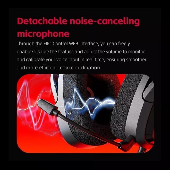 Fiio FG3 / FG 3 / FG-3 Hi-Res Virtual 7.1 Surround Sound Over Ear Gaming Headphone / Gaming Headset Original