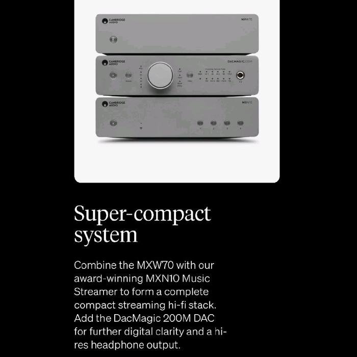 Cambridge Audio MXW70 / MXW-70 / MXW 70 Hi-Fi Compact Power Amplifier Original