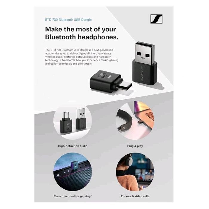 Sennheiser BTD 700 / BTD-700 / BTD700 Bluetooth USB Adapter Original