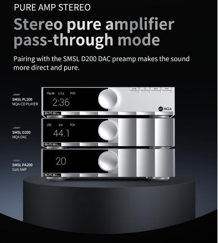 SMSL PA200 / PA 200 Digital Integrated Amplifier Original