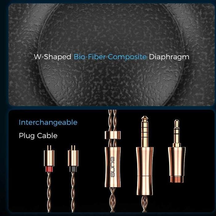 Aune AC55 Earphone Open Back Clip-On Headphone Hi-Res Audio Original