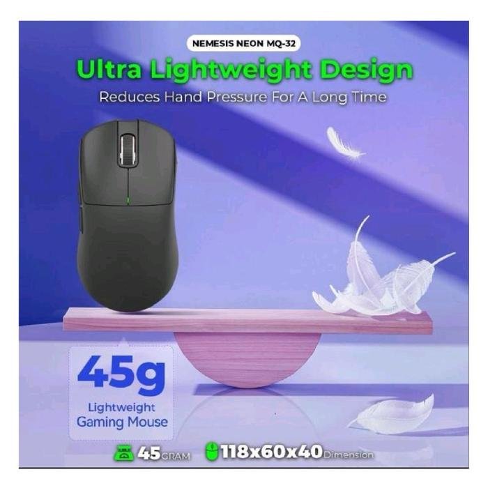 NYK Nemesis Neon / NYK Neon MQ-32 / MQ 32 / MQ32 - 3 in 1 Connection Gaming Mouse Original