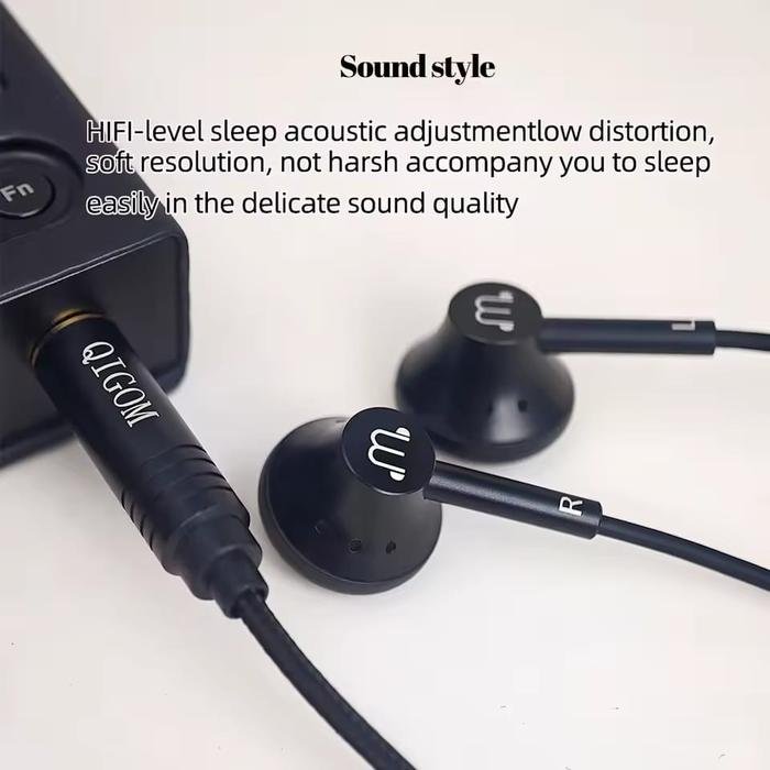 QIGOM P10 HIFI Earphones Flathead, 15.4MM 32ohm 116dB, Large-size Driver Unit, Fit Ear-canal, Wired Headset, Low Distortion Original
