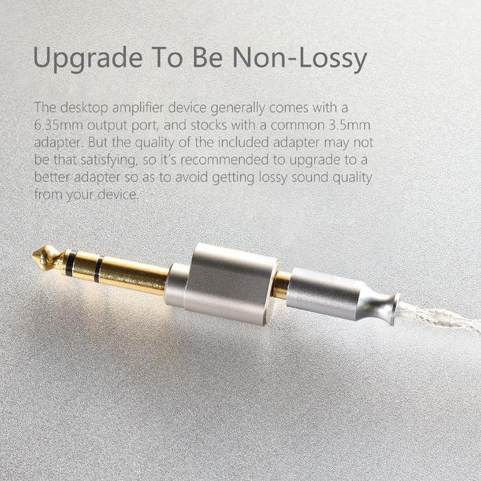 DD DDHIFI DJ65A (AL) / DJ 65 A (AL) / DJ65A AL 3.5mm female to 6.35mm male adapter Original