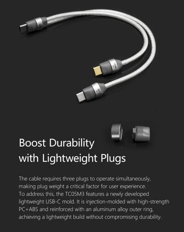 ddHiFi TC05 M3 2-in-1 USB-C Charging & OTG Decoding Cable Original
