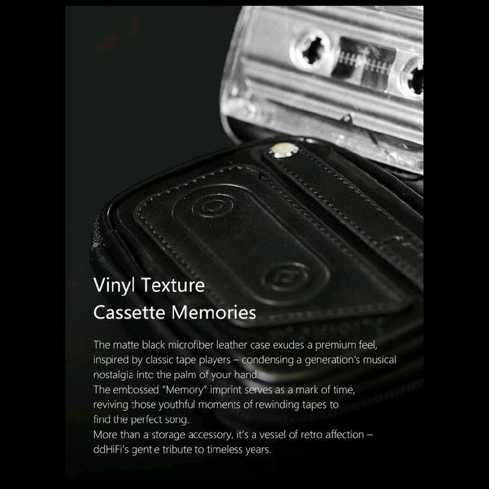 DDHIFI CZ120B / CZ120 B / CZ 120B / CZ 120 B Retro Cassette-Style Earphones Storage Case Original