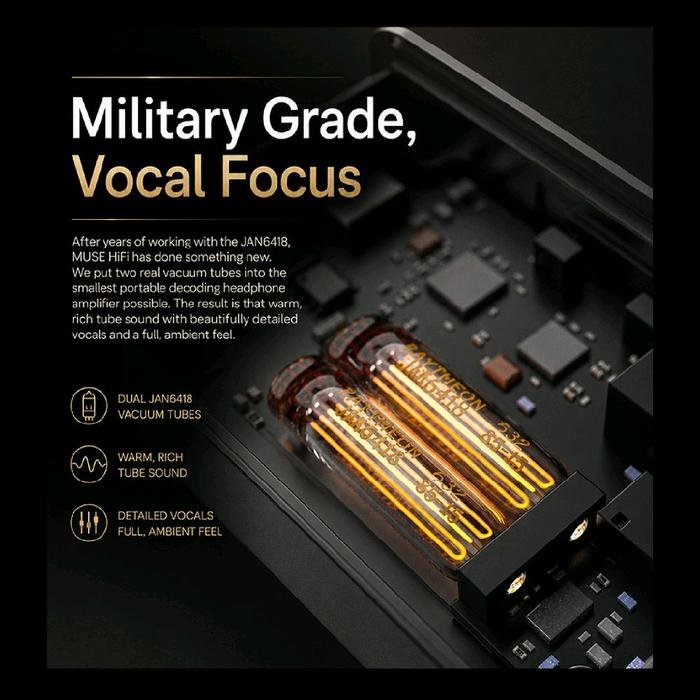 Muse HiFi M3 / M-3 / M 3 Ultra ES9028Q2M Vacuum Tube Portable DAC & Headphone AMP / DAC Amp Original