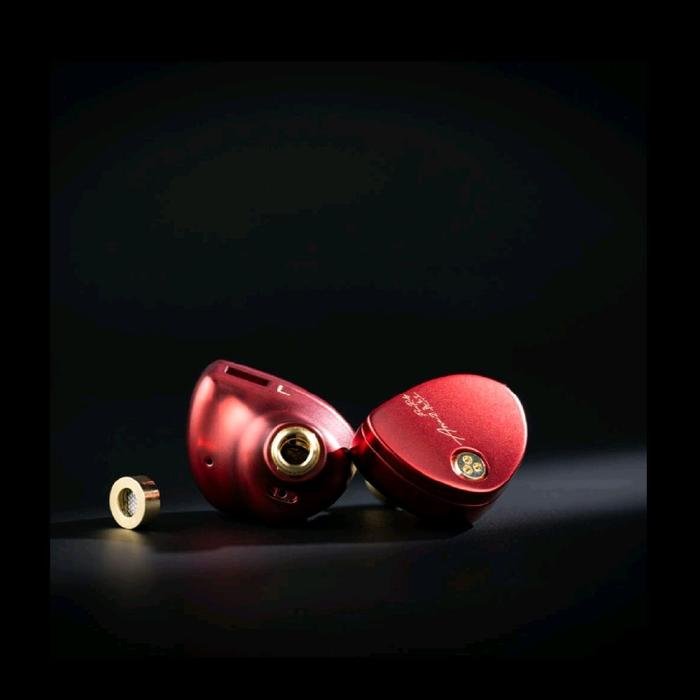 Moondrop Aria 2 / Aria2 / Aria II Ceramic Dome Composite Diaphragm In Ear Monitor Earphones Vibrant Red Edition / IEM Original