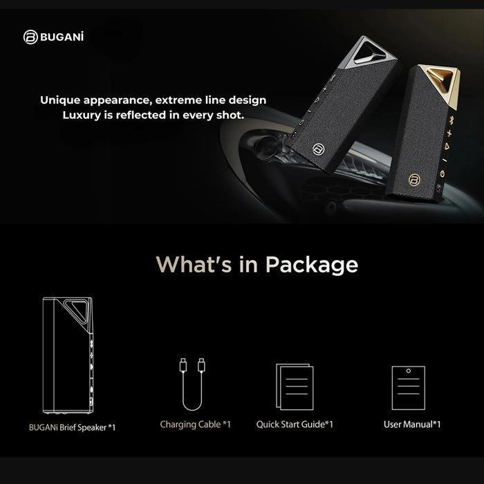 BUGANi Brief Bluetooth Speaker With Powerful Bass and crystal-clear Sound Original
