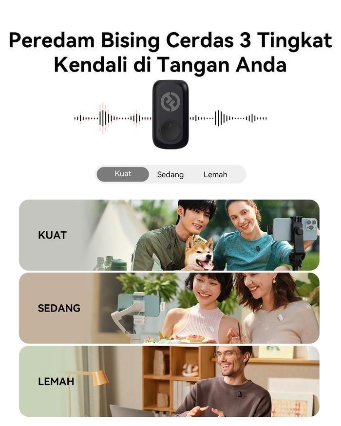 Hollyland Lark A1 Wireless Microphone Android/ iOS Ai Noise Canceling Original