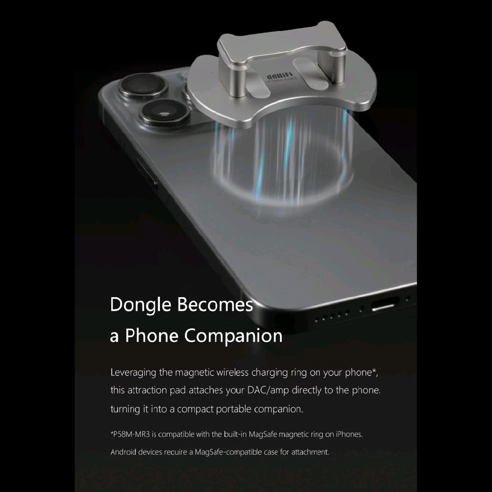 DDHIFI P58M MR3 / P58M-MR3 Attraction Pad for MOONRIVER3 - Compatible with MagSafe / Attraction Pad Original
