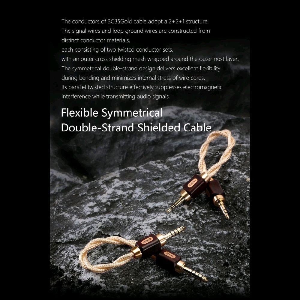 DDHIFI BC35Gold / BC35 Gold / BC 35Gold / BC 35 Gold - 3.5mm Stereo Audio Cable Original