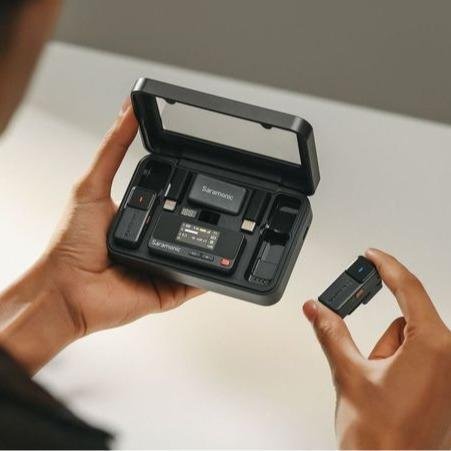 Saramonic Air Wireless Microphone Clip On Lavalier HP Camera Recording Vlog Live Mikrofon Nirkabel Original