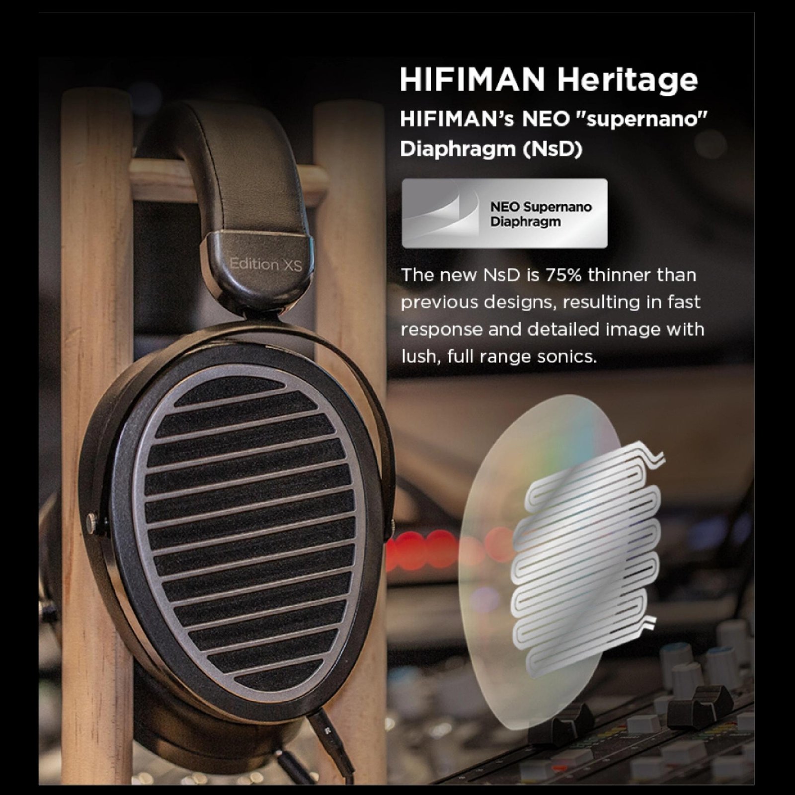 Hifiman Edition XS Hi-Fi Planar Magnetic Open-Back Headphones Original