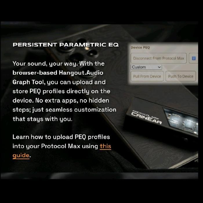 Crinear Protocol Max - High Power Portable DAC Amplifier with Dual Cirrus Logic CS43198 / DAC Amp Original