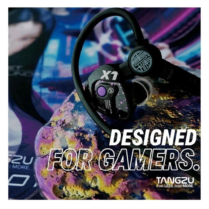 Tangzu Xue Tao 10mm Single Dynamic Driver Glass Diaphragm Unit Gaming In-Ear Monitor Earphones IEM Original