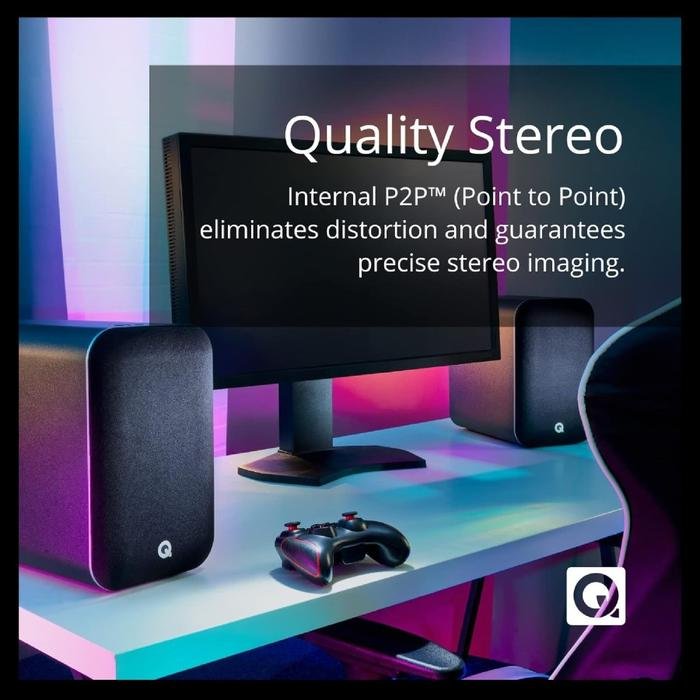 Q Acoustics M20 / M 20 Bluetooth Speakers HD Wireless Speakers Music System for Music, Movies and Gaming Speaker Original