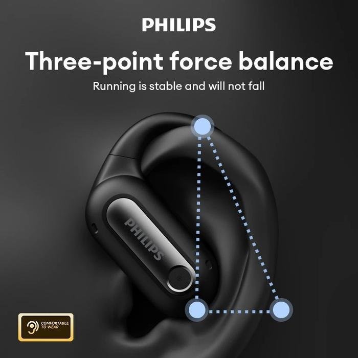 Philips TAT4759 Open-Ear Bluetooth Earphone ANC Active Noise Reduction High Definition Call IPX5 Waterproof Low Delay Long Battery Life Original