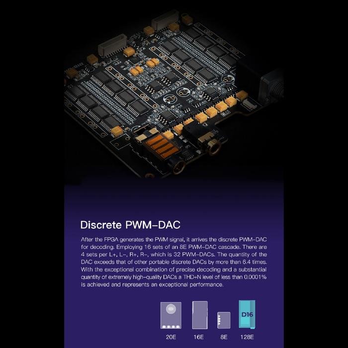 iBasso D16 / D 16 Taipan Unprecedented Performance 1bit Portable DAC Original