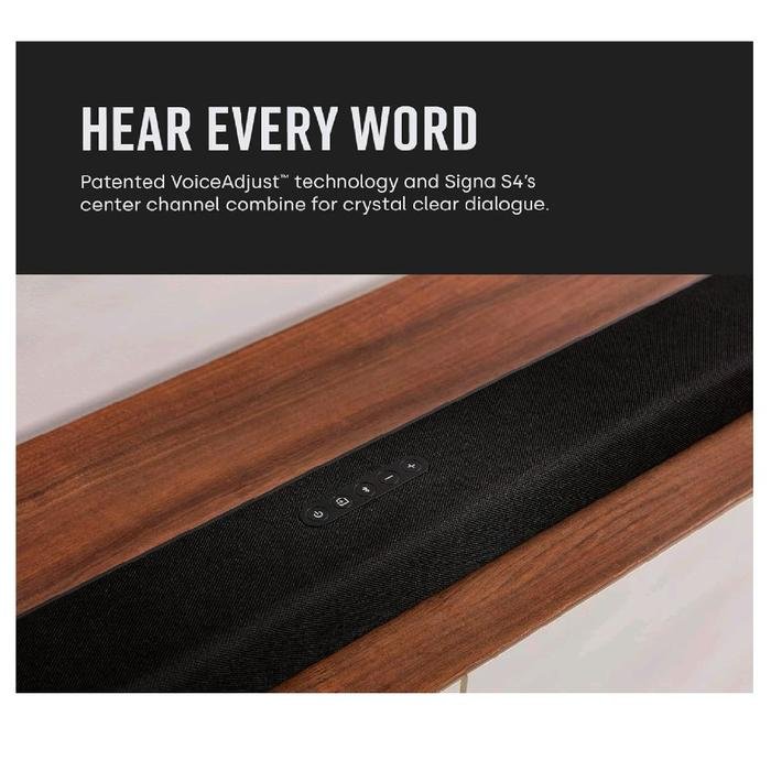 Polk Audio Signa S4 / S 4 Dolby Atmos 3.1.2 Sound Bar / Soundbar with Wireless Subwoofer Original