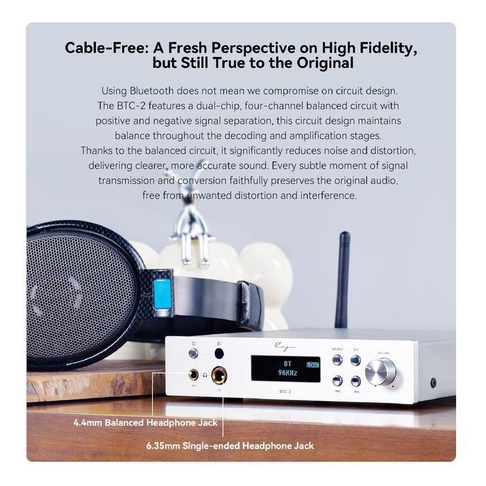 Cayin BTC-2 / BTC 2 / BTC2 Desktop Bluetooth Headphone DAC and Amplifier / DAC Amp Original