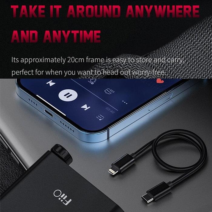 FIIO LT-LT3 / LT LT3 / LT LT 3 USB Type C to Lightning Data Cable Original