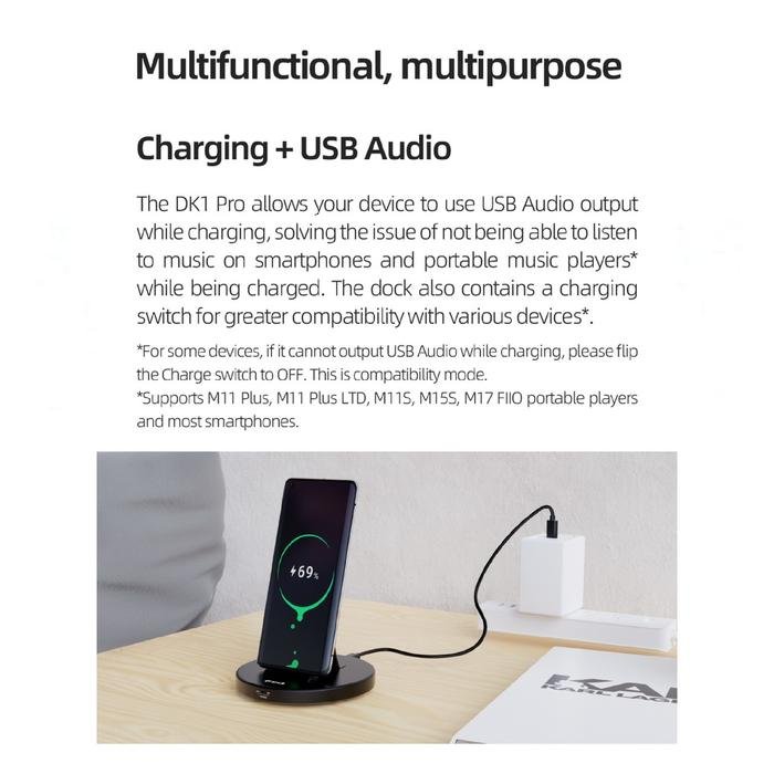 Fiio DK1 PRO / DK1-PRO / DK 1PRO / DK 1 PRO Multifunction Charging Docking / Charging Dock Original